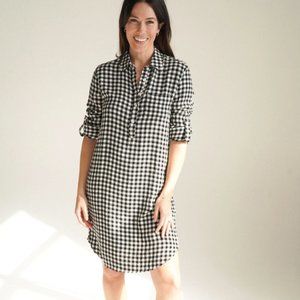 CJLA Paige Dress Buffalo Checkers B & W Size Large